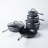 Tramontina Gourmet Non-Stick Cookware Combo - Set of 9 (Black/SS)