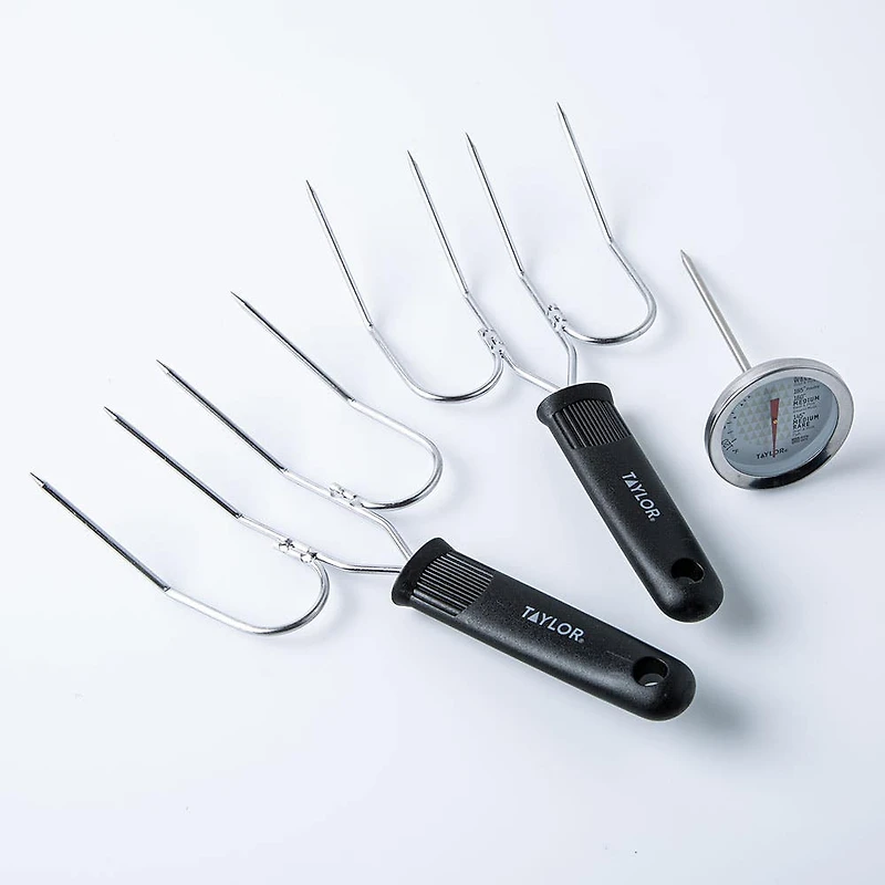Taylor Perfect Roast Turkey Lifter with Thermometer - Set of 3