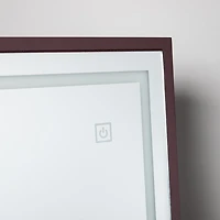 KSP Sophia Floor Mirror LED Jewelry Cabinet (Brown) 48 x 40 x 161 cm