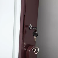 KSP Sophia Floor Mirror LED Jewelry Cabinet (Brown) 48 x 40 x 161 cm