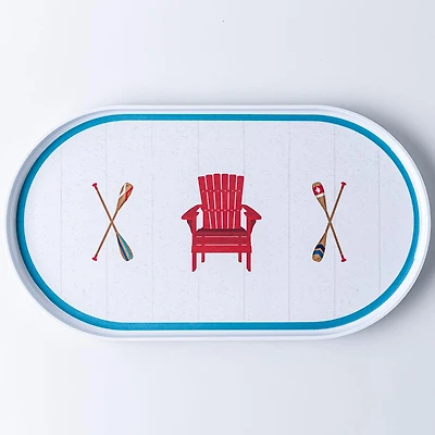 KSP Cottage Melamine Serving Tray 17.25 x 9.5"