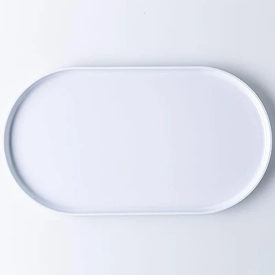 KSP Drift Melamine Serving Tray 17.25 x 9.5" (Cool White)