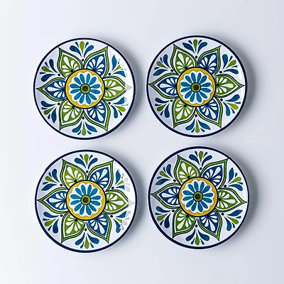 KSP Nibble 'Madrid' Melamine Tidbit Plate - Set of 4