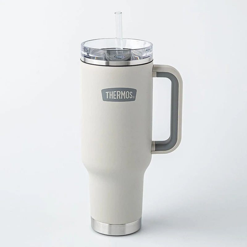 Thermos Icon Series Travel Mug with Straw 40oz. (Sandstone)