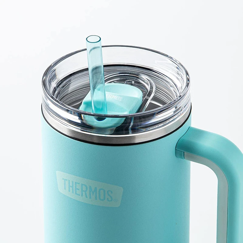 Thermos Icon Series Travel Mug with Straw 40oz. (Sea Green)