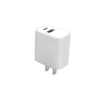 PDI Universal Wall Charger USB with 2 Slots (White)