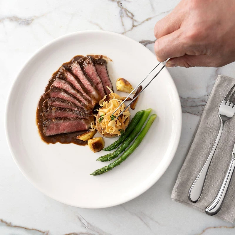 Browne Foodie 'Straight' Food Tweezers (Stainless Steel)