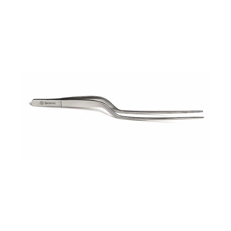 Browne Foodie 'Offset' Food Tweezers (Stainless Steel)