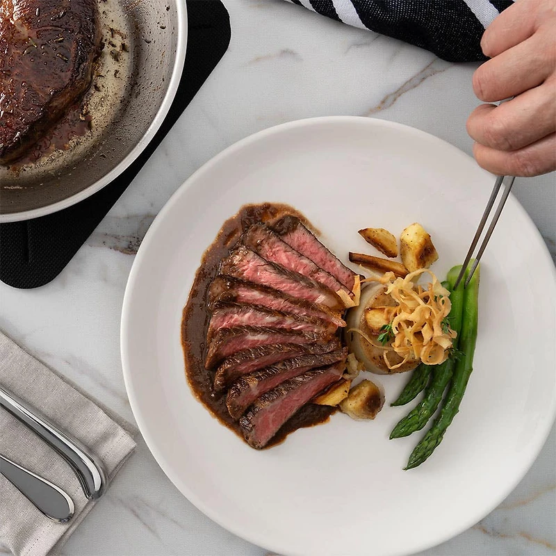 Browne Foodie 'Offset' Food Tweezers (Stainless Steel)