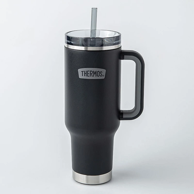 Thermos Icon Series Travel Mug with Straw 40oz. (Granite)