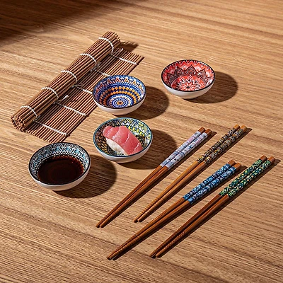 KSP Maki Bamboo Sushi Set - Set of 9