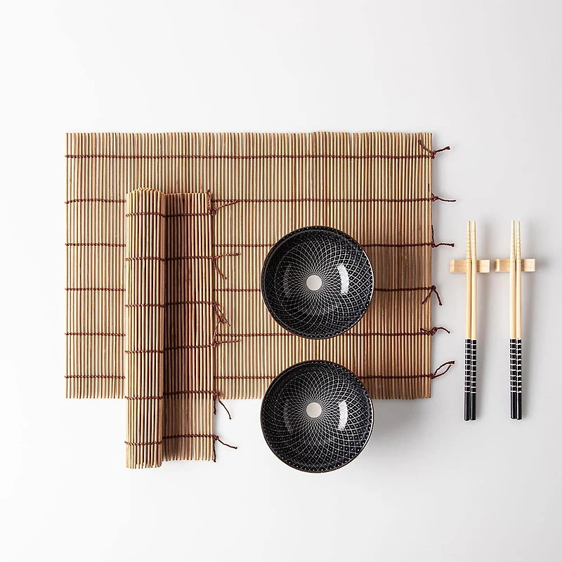 KSP Maki Sushi Set with Bowls - Set of 8