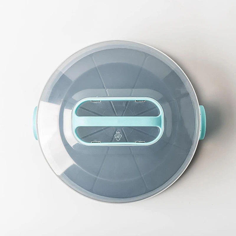 Ezy Storage Portable 'Round' Plastic Cake Carrier with Lid (Clear)