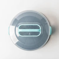 Ezy Storage Portable 'Round' Plastic Cake Carrier with Lid (Clear)