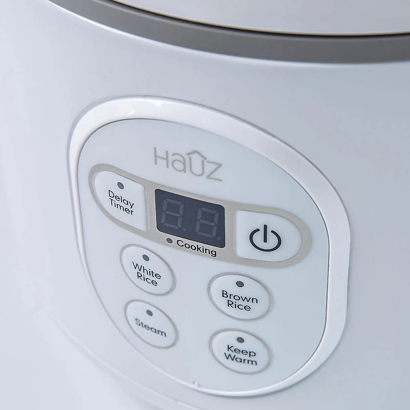 Hauz Steam Smart Rice Cooker and Steamer (White)