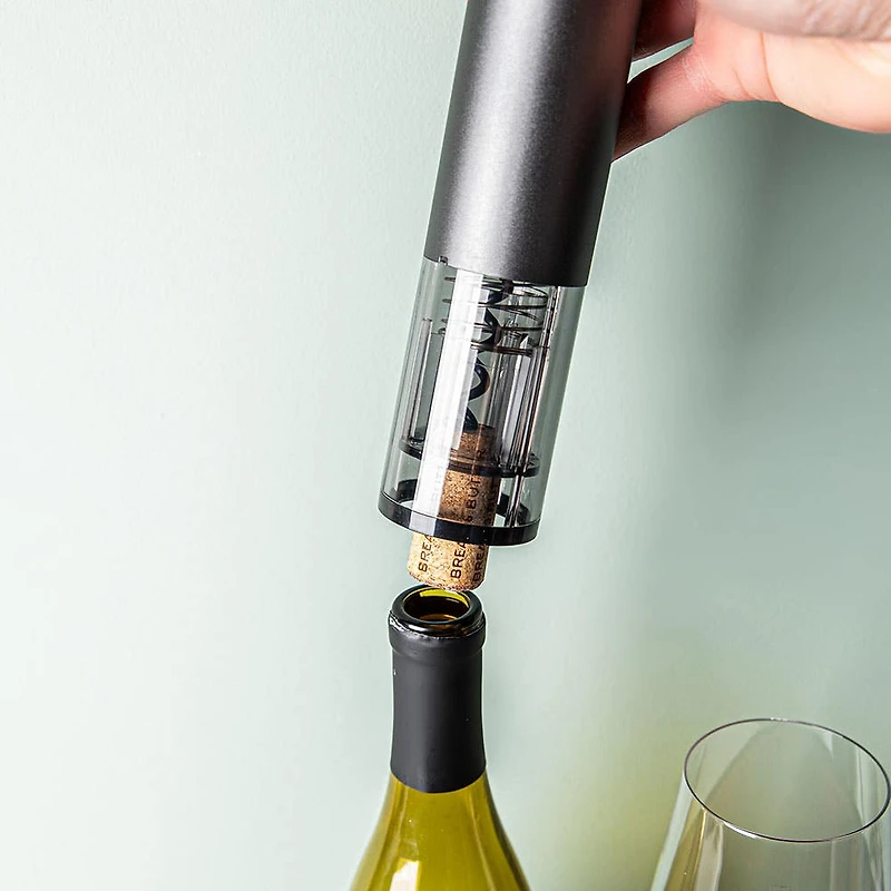 Hauz Easypour Plus Cordless Corkscrew (Black/Silver)