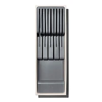 OXO Good Grips Compact Drawer Knife Organizer (White/Grey)