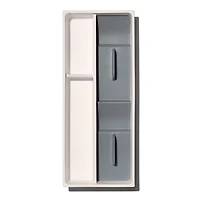 OXO Good Grips Compact Drawer Cutlery Organizer (White/Grey)