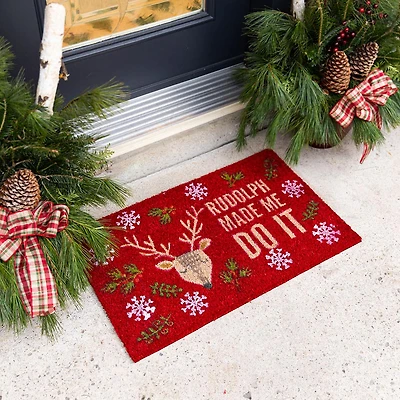 Harman Christmas 'Rudolph' Coir Doormat