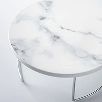 KSP Porcelain Marble Server Small 24cm dia. x 9.5cm h (Silver)