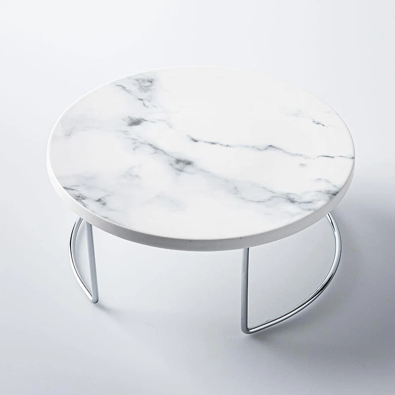 KSP Porcelain Marble Server Small 24cm dia. x 9.5cm h (Silver)