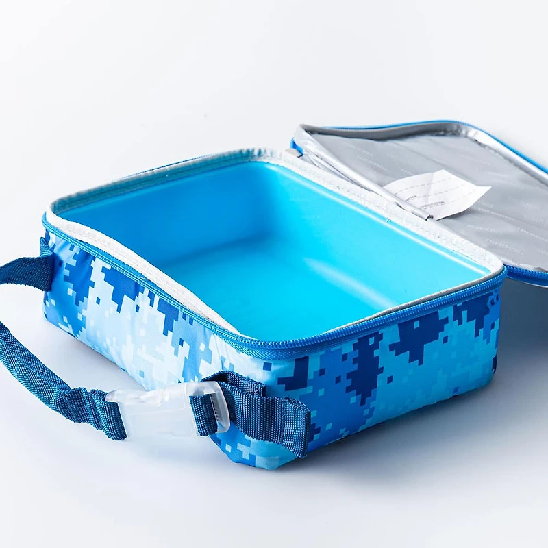 Thermos 'Cyber Camo' Lunch Bag (Blue)