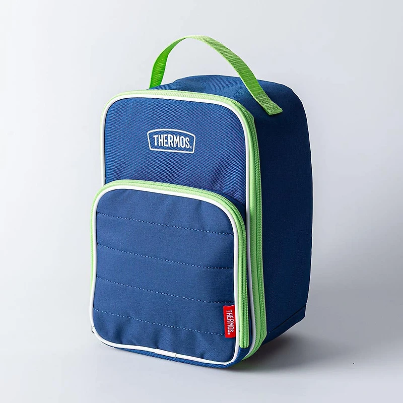 Thermos Icon Series 'Navy/Lime' Upright Lunch Bag