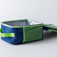 Thermos Icon Series 'Navy/Lime' Upright Lunch Bag