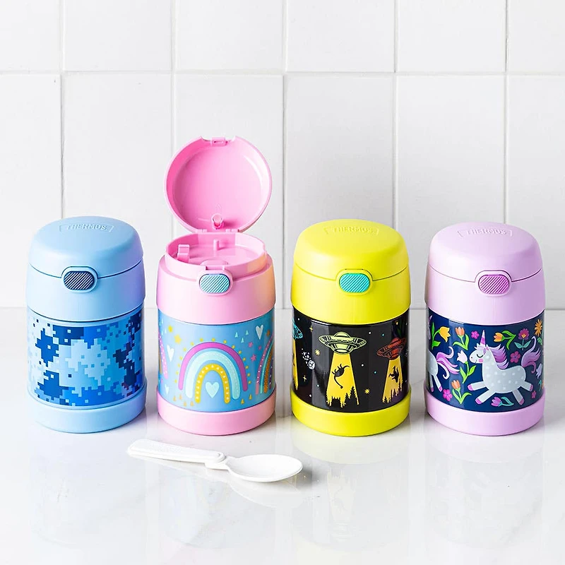 Thermos Double Wall 'Rainbow Dreams' Thermal Food Storage Jar-Spoon