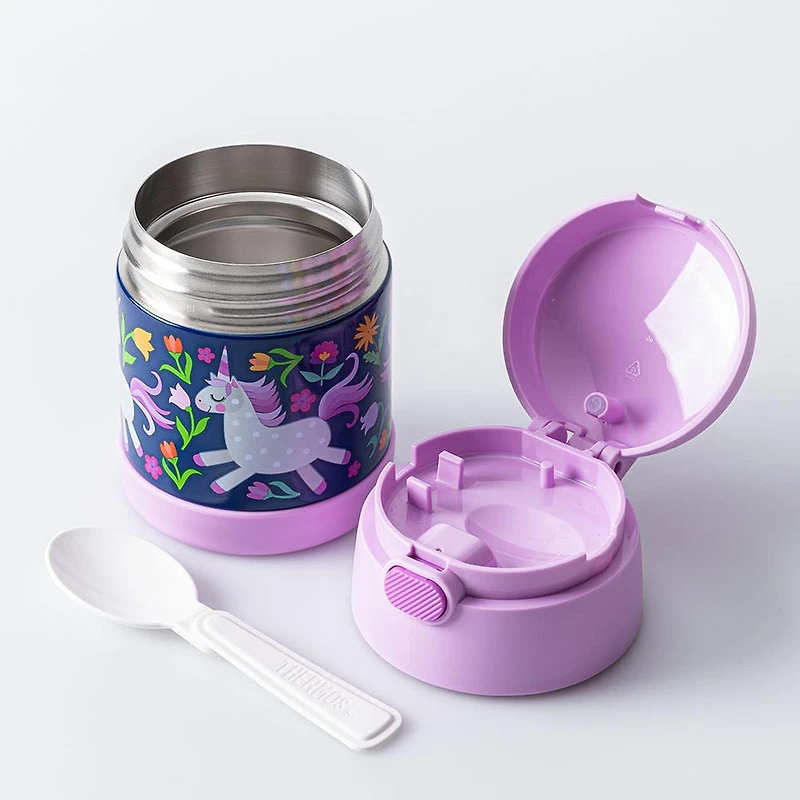 Thermos Double Wall 'Unicorn Blooms' Thermal Food Storage Jar-Spoon