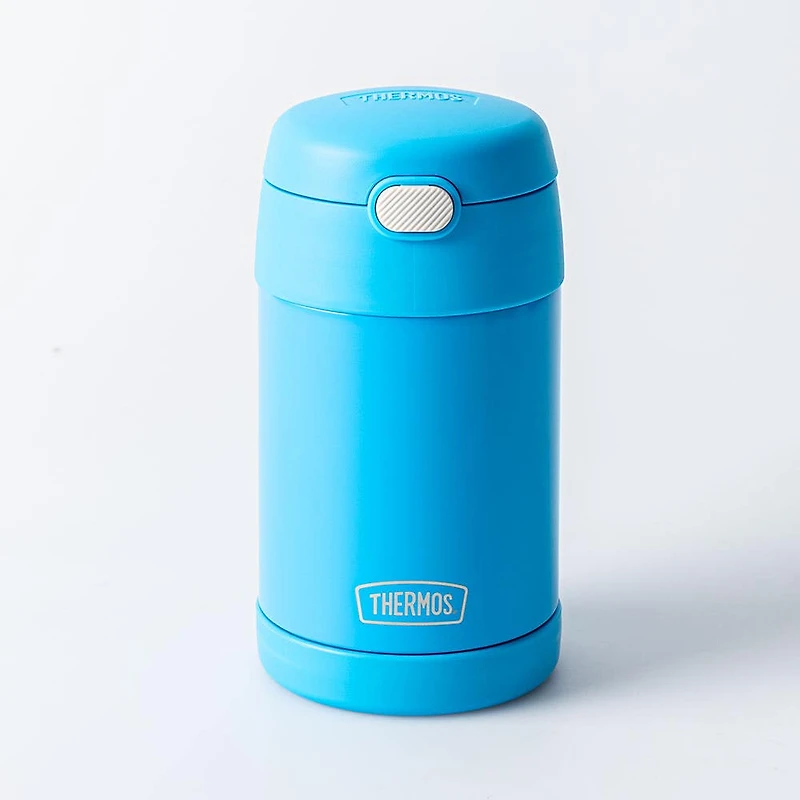 Thermos Thermal Food Storage Jar w/Spoon 16oz. (Electric Blue)