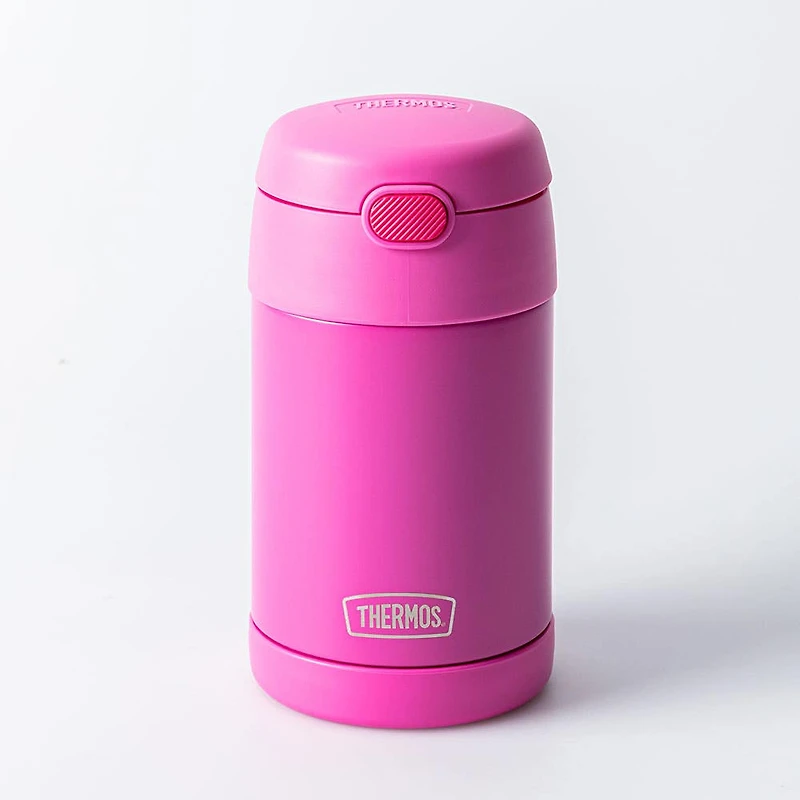 Thermos Thermal Food Storage Jar w/Spoon 16oz. (Neon Pink)