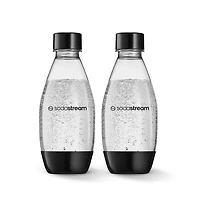 Sodastream Fuse2 Plastic Soda Bottle - Set of 2 (Clear/Black)
