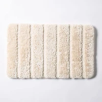 Harman Luxe Ribbed Memory Foam Bathmat - Cream