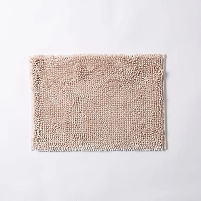 Harman Luxe Chenille Memory Foam Bathmat - Champagne (17x24")