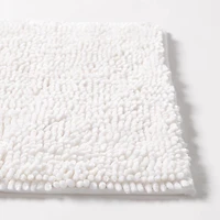 Harman Luxe Chenille Memory Foam Bathmat - White (20x32")