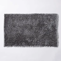 Harman Luxe Chenille Memory Foam Bathmat - Charcoal (20x32")