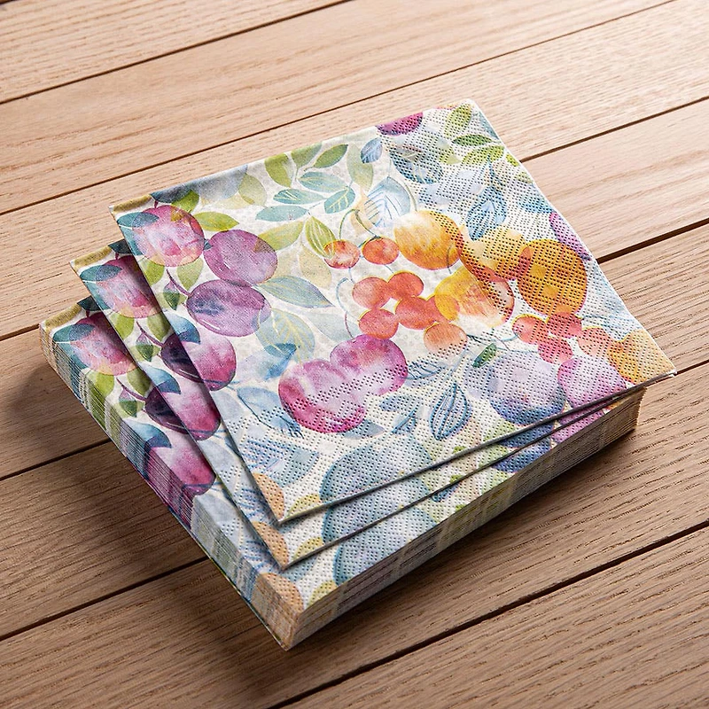 Harman 3-Ply 'Stonefruit' Paper Napkin - Set of 20
