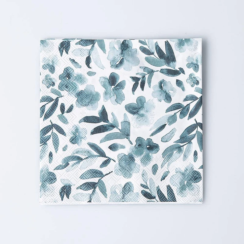 Harman 3-Ply 'Blue Floral' Paper Napkin - Set of 20