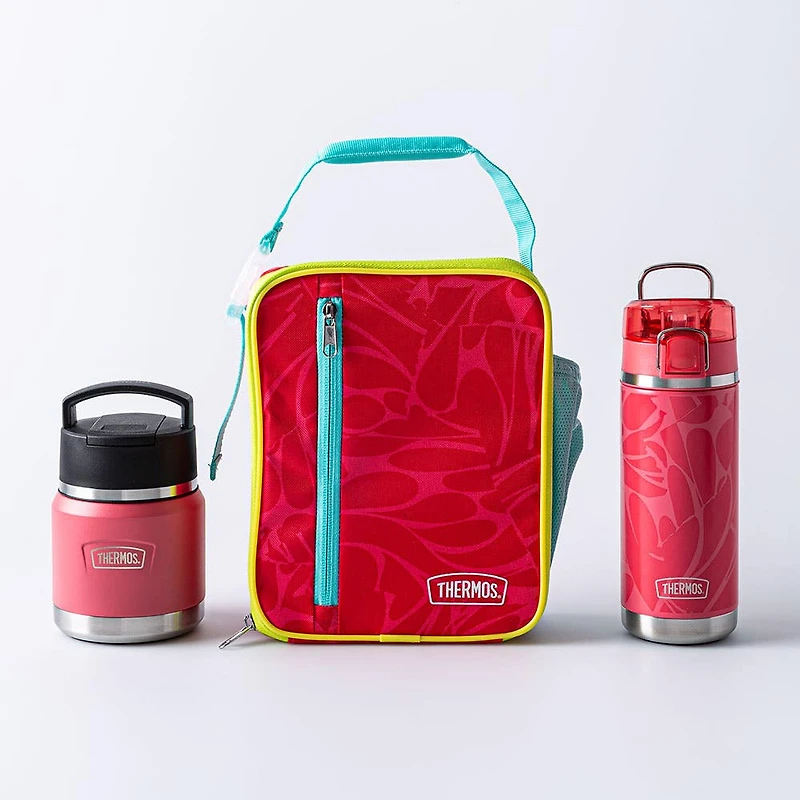 Thermos Icon Tween Series 'Pink Petals' Upright Lunch Bag