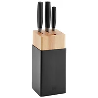Zwilling Now Stainless Wood Knife Block Combo - Set of 4 (Black)