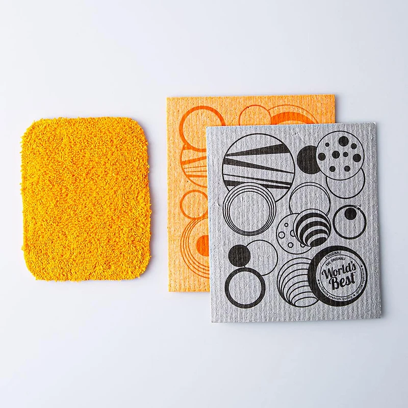 Universal Stone Simply Clean Swedish Cloth & Scrubber Combo - Set/3