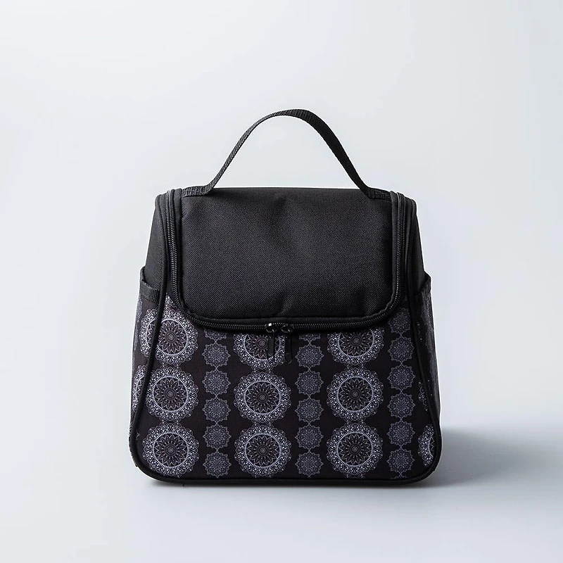 KSP Tote 'Lace' Insulated Lunch Bag (Black/White)