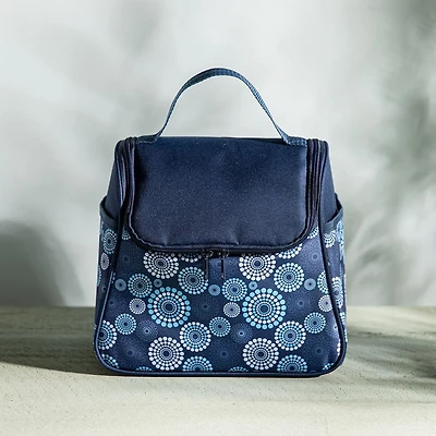KSP Tote 'Mosaic' Insulated Lunch Bag (Blue/White)