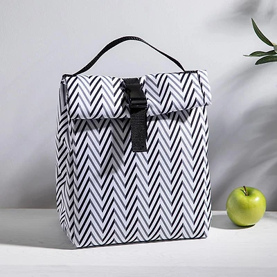 KSP Sack 'Zig Zag' Insulated Lunch Bag (Black/White)