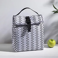 KSP Sack 'Zig Zag' Insulated Lunch Bag (Black/White)