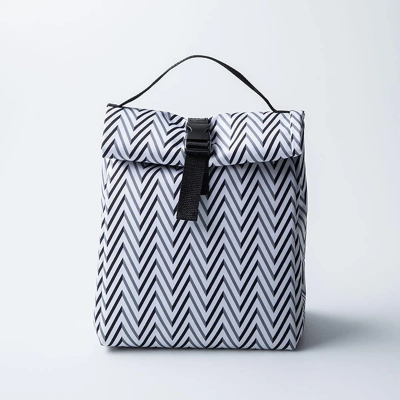KSP Sack 'Zig Zag' Insulated Lunch Bag (Black/White)