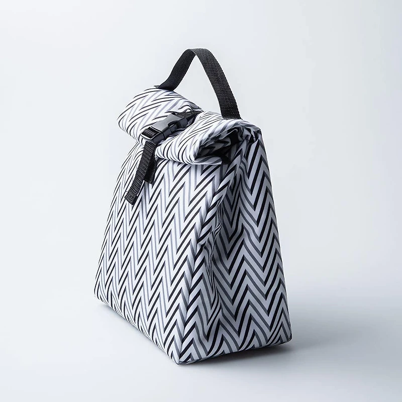 KSP Sack 'Zig Zag' Insulated Lunch Bag (Black/White)