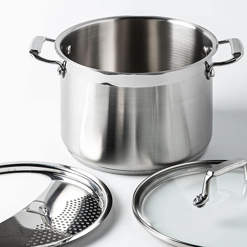 Tramontina Gourmet Pasta Strainer Pot - Set of 2 (Stainless Steel)