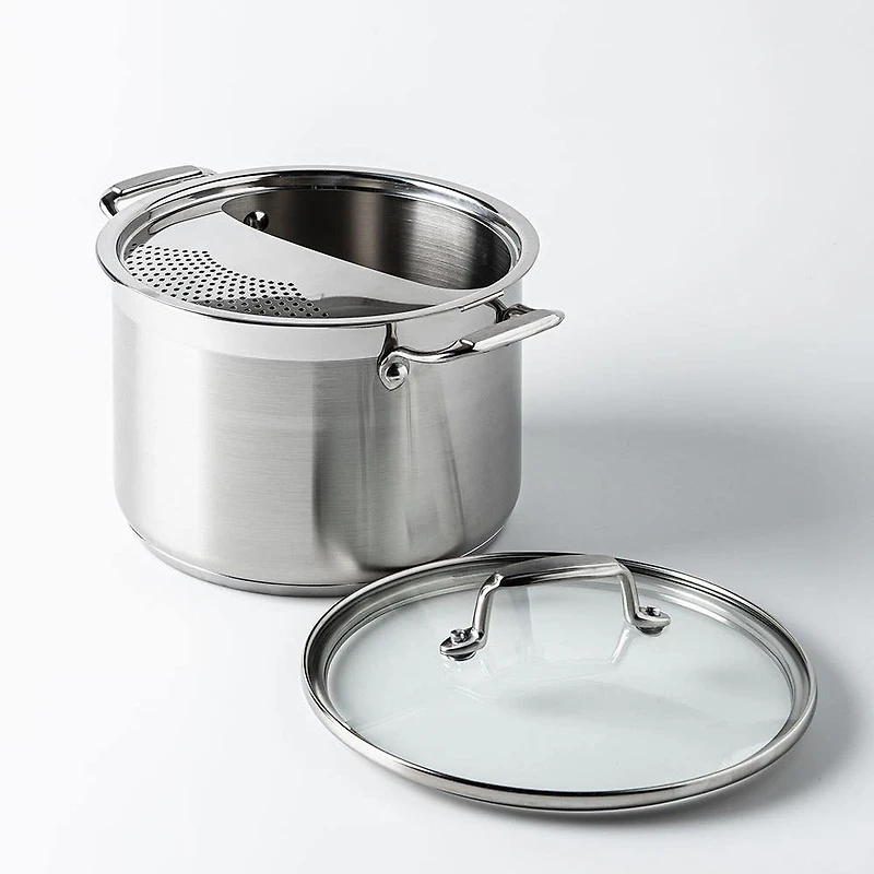 Tramontina Gourmet Pasta Strainer Pot - Set of 2 (Stainless Steel)